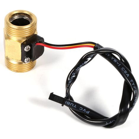 Compteur d'eau et accessoire, G3/4" Capteur de débit d'eau liquide Effet Hall 2L/min à 45L/min la pression d'eau maximale est de 1,75 MPa,DN20 mm (1/4)