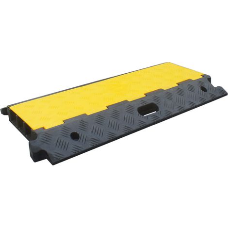 Protège câble RS PRO, Ø interne: 46mm, long.: 900mm, larg.: 500 mm, PP Noir/Jaune ( Prix pour 1 ) (1/5)