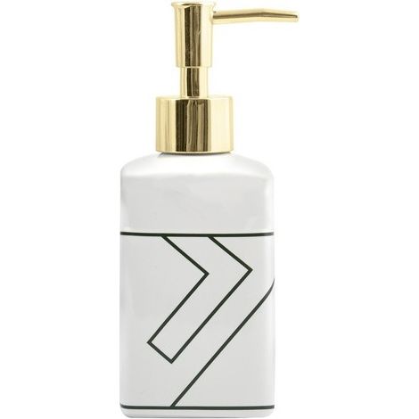 Dispensador de jabón Cerámica MONOLÍTICO Blanco MSV