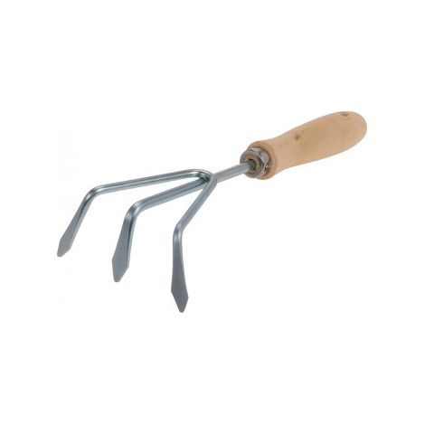 Cultivador de Jardinería Progarden de 3 Púas Acero Galvanizado 10x28,5cm
