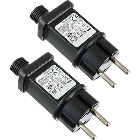 31V 3.6W LED Transformateur IP44 Adaptateur Pilote avec Minuterie 8 Modes pour Lumières de Décoration de Noël Lumières Clignotantes Lumières de Glaçons(2 Pièces) (1/5)