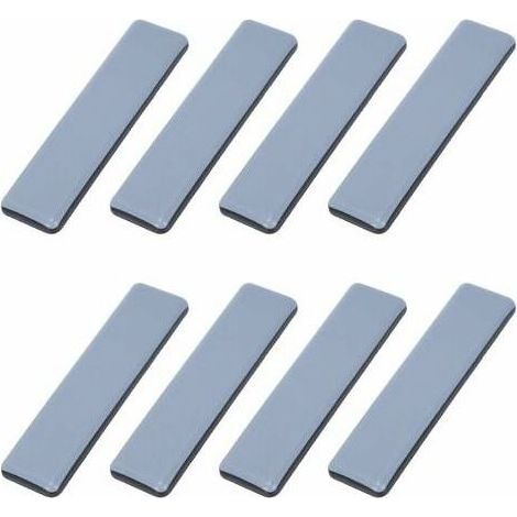 8 pièces – patins glisseurs pour meubles lourds 25 x 100 mm – Résine écologique – Anti-vibration pour parquet et carrelage (1/4)