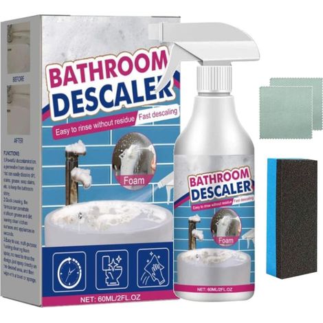 1 nettoyant salle de bain en mousse, détartrant puissant, pour baignoire, WC, douche, lavabo, joints et carrelage (1/5)