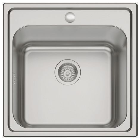 Fregadero de un seno en inox Ucrania 20 cm(alto)50 cm(ancho)50 cm(largo) (1/2)