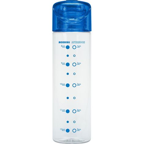 Borraccia in tritan con tappo blu da 650 ml