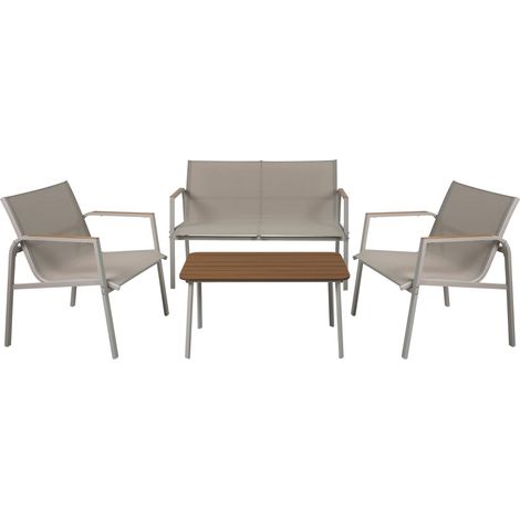 Primaster Gartenmöbel-Set Costa Polyester/Stahl (1/3)