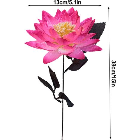 Lotus artificiel, fausse fleur de lotus, décoration de chambre, décoration florale multifonctionnelle pour mariages