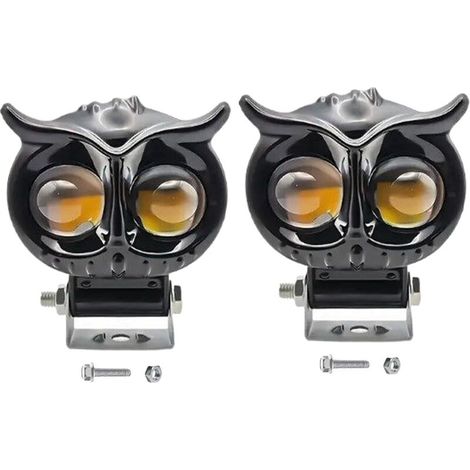 Phares Antibrouillard Moto Ampoule Auxiliaire Phare Moto LED (1/5)