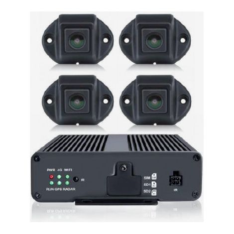 Kit Caméra 360° Full HD - Vision Panoramique et 3D - IP69K