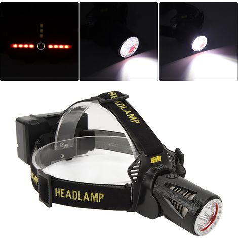 Lampe Frontale Extérieure Chargement USB Antidérapant Respirant Réglable Élastique IPX5 Lampe Frontale Étanche pour Camping,DUBUNS (1/5)