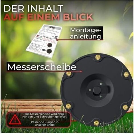 Schneidscheiben für 6 Messer, kompatibel mit Segway Navimow H-Serie H500E, H800E, H1500E, H3000E-VF – Schneidscheibe für Mähroboter (1/5)