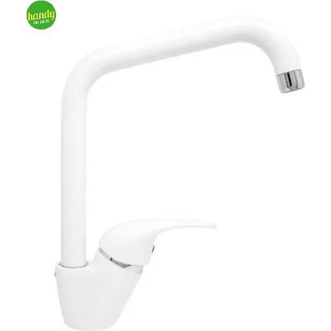Miscelatore Lavello Paffoni Serie Nettuno Bianco a Canna Alta