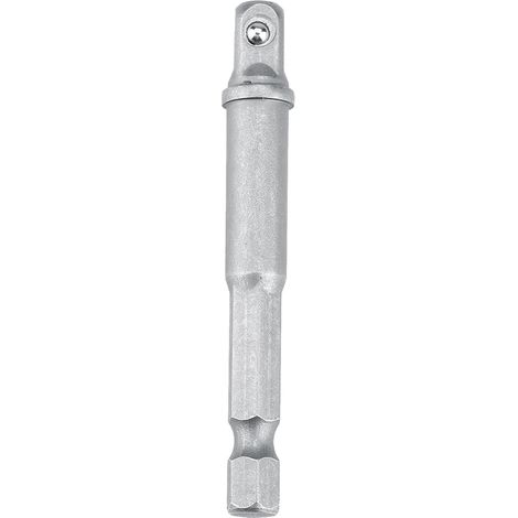 Ensemble de 3 adaptateurs pour douilles hexagonales 1/4" vers forets 1/4", 3/8" et 1/2" (rallonge longue) (1/5)