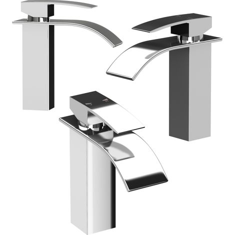 Mitigeur Lavabo Cascade Élevé Chromé ELVA - Granitan (1/5)