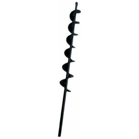 QORVA
-Le noir foret hélicoïdal à tarière pour bêcheur de terre de plantation de jardin 50mm×450mm.,