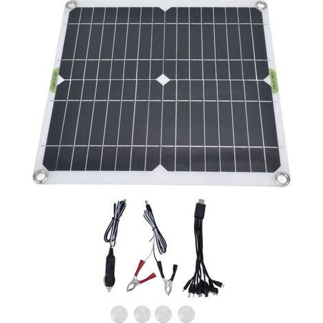 SJLERST Panneau solaire portatif 200W 5V panneau de chargeur solaire de conception mince imperméable léger pour le bateau de voiture de ménage