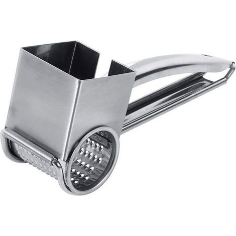 Râpe à fromage, râpe rotative manuelle, argent, cuisine pour fromage gingembre légumes, Matériau résistant, 1 pièce (1/4)
