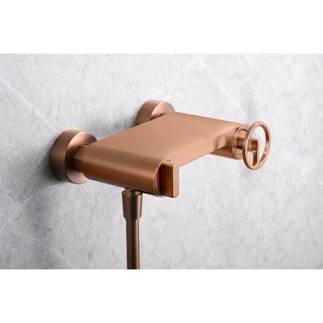 Imex -  Grifo Monomando Ducha y Bañera  Oro Rosa Serie  Olimpo