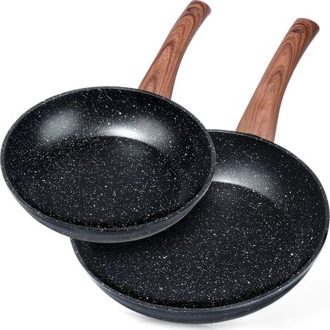 Juego de sartenes de granito BLACK&WOOD de 20/26 cm, 2 piezas. (1/5)