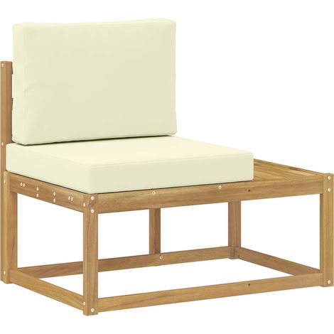 Maison Exclusive - Outdoor End Sofa Weiß 91 x 63 x 73 cm Massivho