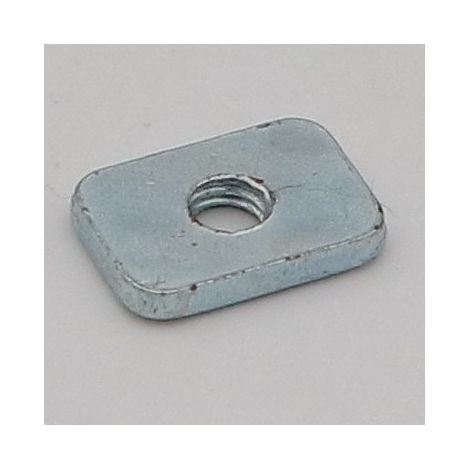 PLATINE Rectangulaire M6 20X14X3 Acier zingué