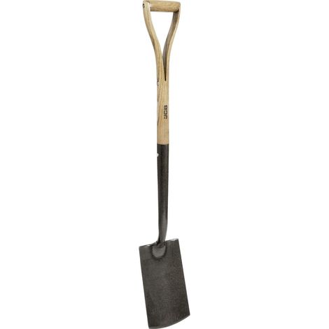 JCB Heritage Border Spade, Heavy-Duty Steel Blade, Ash Wood Split YD Handle (1/5)