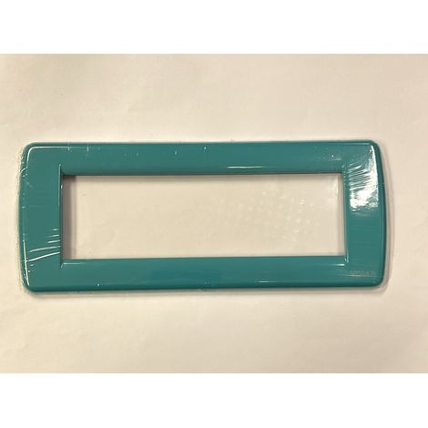 VIMAR - PLACCA IDEA RONDO' 6 MODULI COLORE TURCHESE
