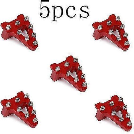 Embouts de pédale de frein arrière CNC pour moto Honda CRF50 XR50 SDG SSR Coolster 70 90 107 110 125cc (5 pièces rouges) (1/5)