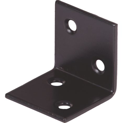 ALBERTS Equerre large acier noir 30 x 30 x 30 mm ALBERTS