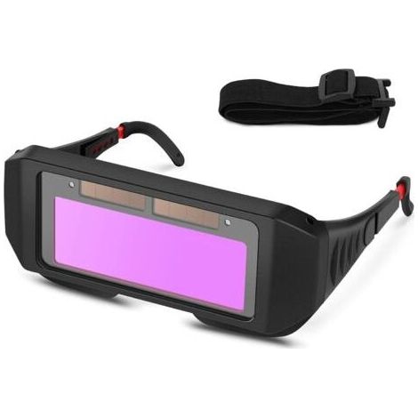 Lunettes de Soudure, Masque de Soudeur Automatique, Auto-assombrissantes Solaires Lentilles TIG MIG Lunettes Soudeur pour Protection des Yeux (1/2)