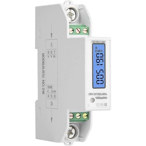 Compteur d'énergie domestique numérique intelligent DDS519R, monophasé 1P 230 V