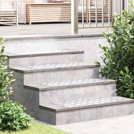 Treppe Tritt Rechtwinklig 2 pcs Silber 70 x 30 cm Aluminium