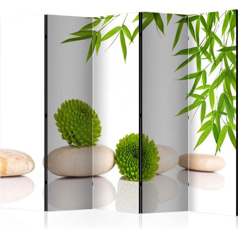 Paravent 5 Volets "Green Relax" 172x225cm (1/2)