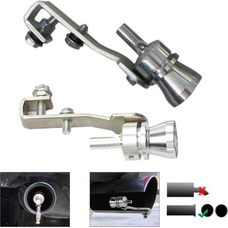 EFFETTO TURBO FISCHIO PER MARMITTA AUTO TUNING TERMINALE TURBINA MISURA M 2000CC