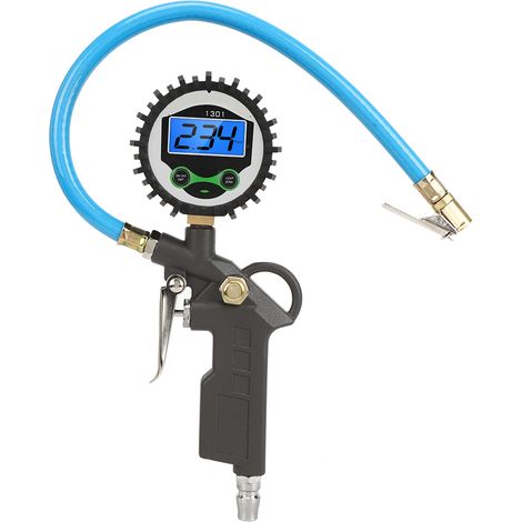 Manomètre Numérique Pour Pression Des Pneus - Alliage D'aluminium - Tube En Pu - Connecteur Japonais - Précision Haute - 12,5 Mm - 1 Pièce (1/5)