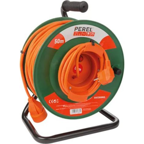 Avvolgitore di cavo Velleman 50m arancione e verde