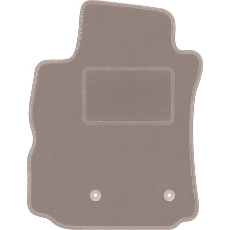 Fahrermatte aus Samt für: Renault Modus Minivan (2004–2012), beige