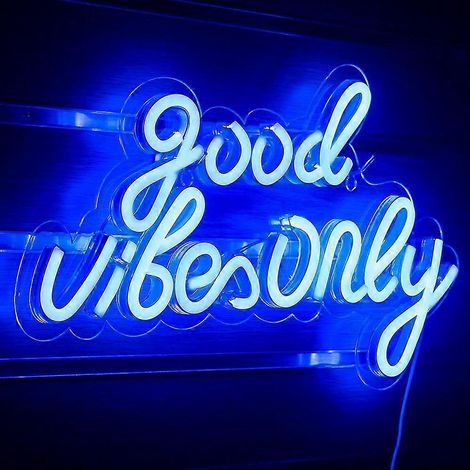 Good Vibes Nur Licht Werbung Led Wort Licht Zeichen Neon Licht Acryl Buchstaben Led Neon Zeichen Fr Schlafzimmer Wand Bar Party Dekor Licht Zeichen (1/5)