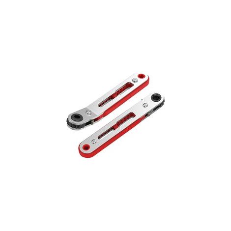 2Pcs Mini Clés à Cliquet,Tête Plate Tête Coude, Tournevis à Cliquet Réversible 1/4 pouce, Tournevis Clé à Cliquet (1/5)
