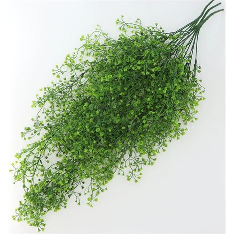 Fiori artificiali, piante finte sospese, ghirlanda di fiori da parete, ortensia di seta per la sposa, 3 pezzi (verde). Nota: l'immagine mostra effetti multipli.