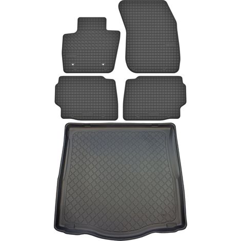 Juego de alfombrillas de goma para coche y maletero para Ford Mondeo V Liftback Hatchback desde enero de 2015. (1/5)