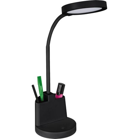 Lámpara de escritorio LED de 8W con regulador de intensidad e interruptor táctil, color negro, Labor Ideus 03824 (1/2)