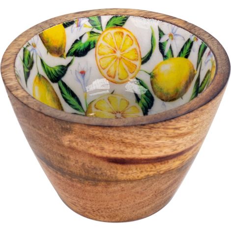 Signes Grimalt Cuenco Bol Cocina  Cuenco Limones Mini Cajas Y Bandejas Marrón 10x10x7cm 34293