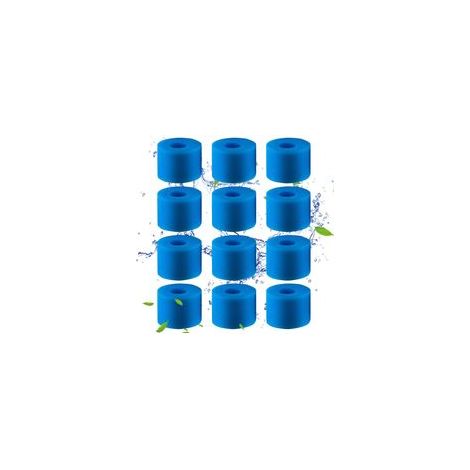 Lot de 12 filtres en mousse pour piscines Intex S1 - Filtres en mousse, éponges filtrantes S1 (1/5)