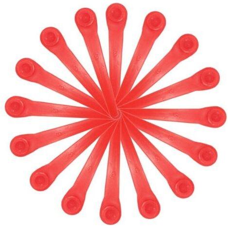 FENOPLASTICALames de rechange pour coupe-bordures Gardena : pack de 100 lames en plastique compatibles avec les modèles de coupe-bordures et coupe-bordures sans fil Gardena (1/3)