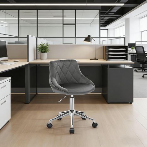 Fauteuil de bureau ergonomique pour télétravail, chaise pivotante sur roulettes, assise confortable, usage domestique, design moderne (1/5)