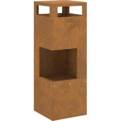 Braise Marron 35 x 35 x 100 cm Acier CFW321895 (1/5)