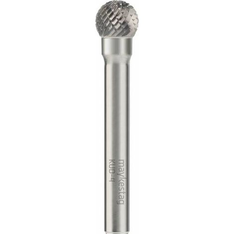 Fraise Rotative HM Tige Cylindrique Forme Sphérique - Diamant D. 20 x Lt. 63 x Lu. 18 x Q. 6 mm - Diamwood