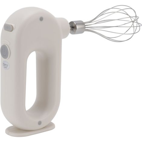 Batteur électrique à main 3 vitesses, poignée antidérapante, mousseur à lait portatif, 5 V, 20 W, blanc (1/5)