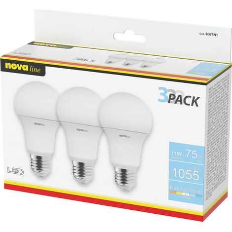 SET 3 LAMPADINE LED GOCCIA 11W 1055LM 4000K (1/3)